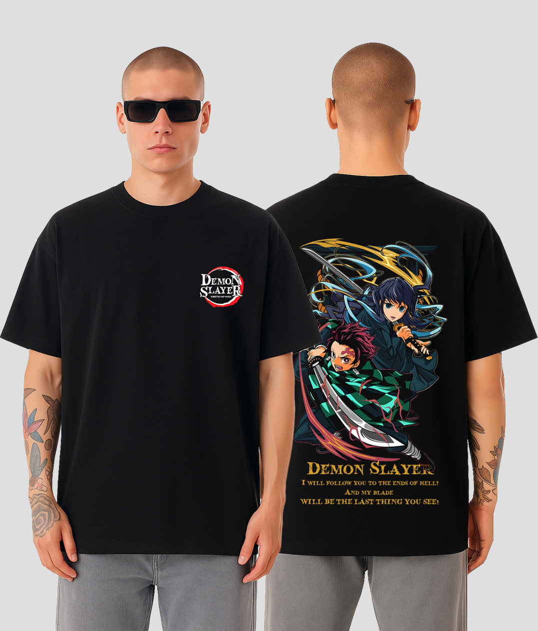 Demon Slayer Oversized Graphic Tee
